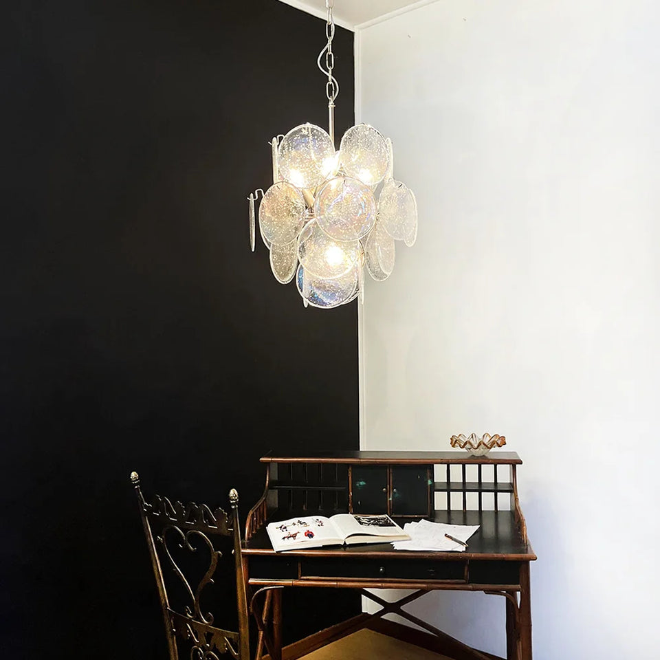 glass chandelier - lifestyle setting