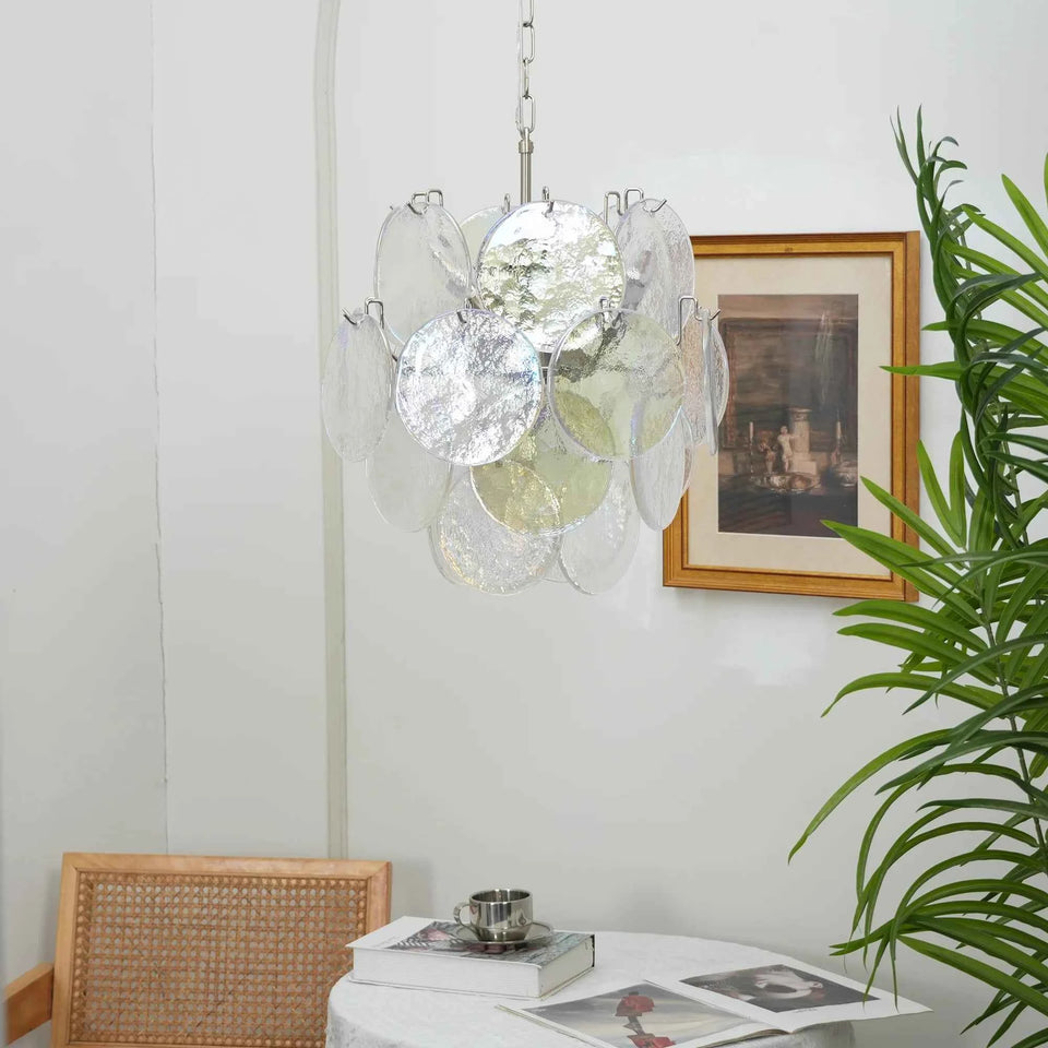 glass chandelier - detail view