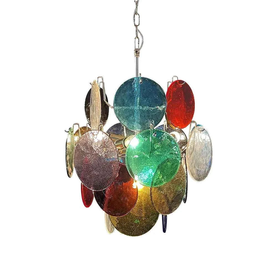 glass chandelier - front view