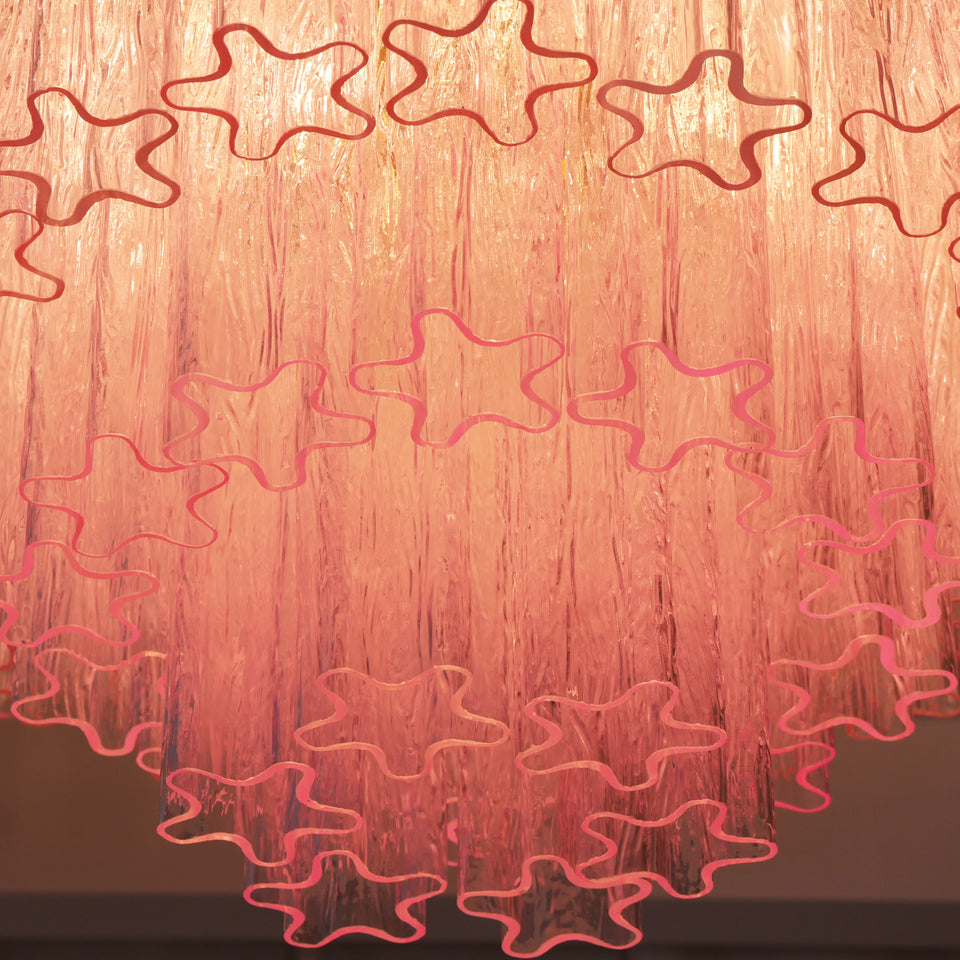 Pink glass ceiling light - additional view 12