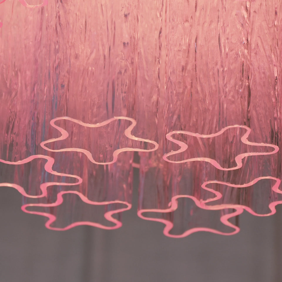 Pink glass ceiling light - additional view 15