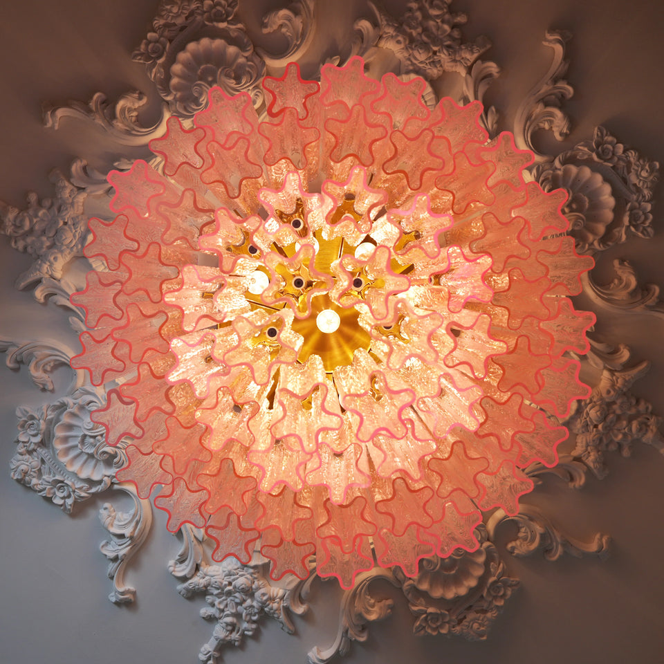 Pink glass ceiling light - additional view 10