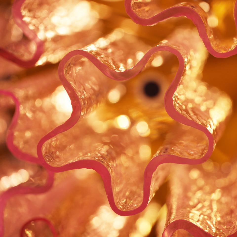 Pink glass ceiling light - additional view 14