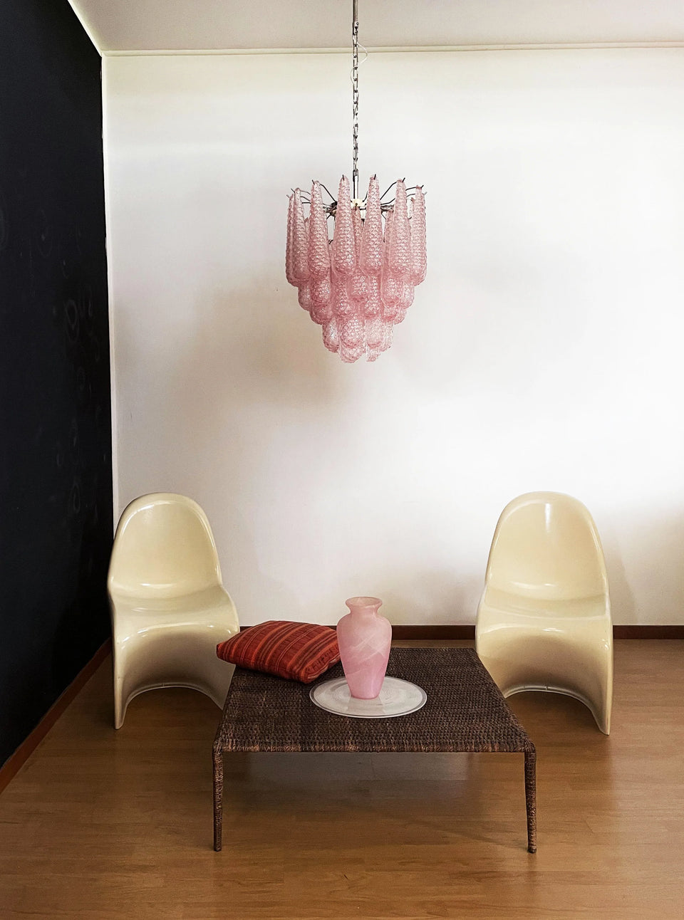 glass chandelier - lifestyle setting