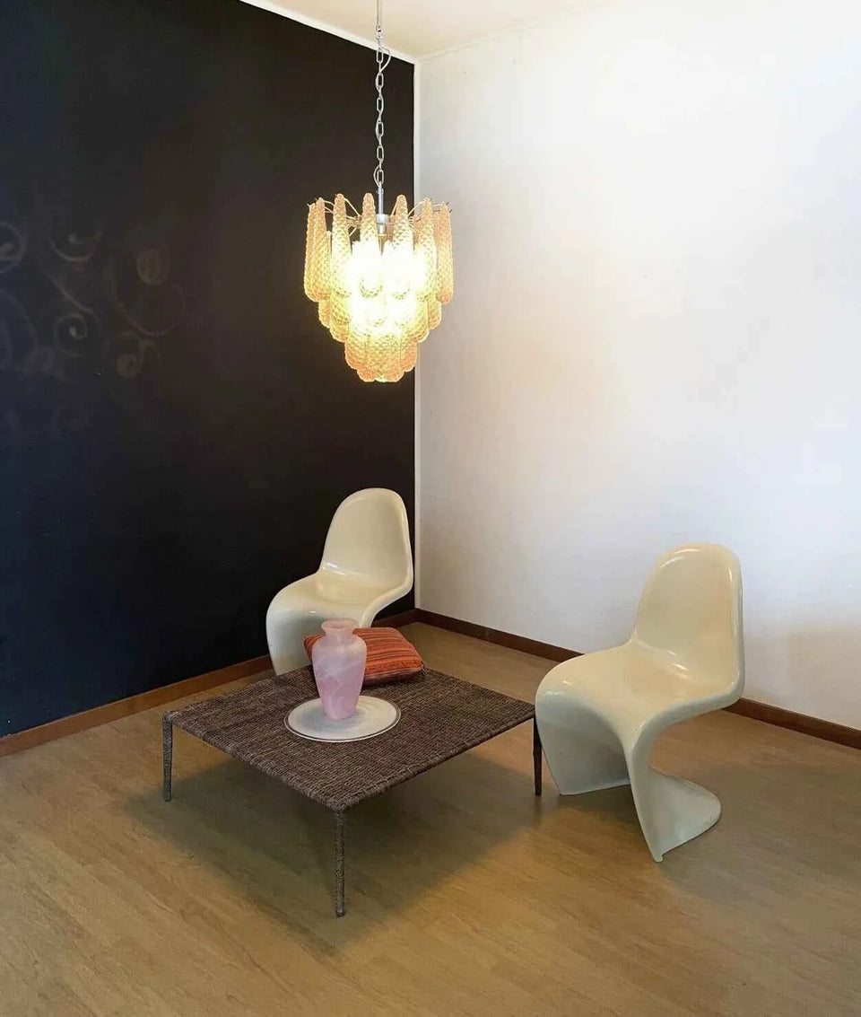glass chandelier - back view