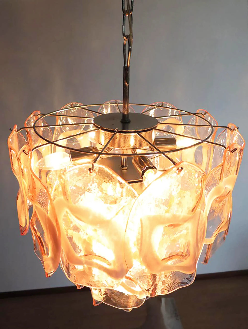 glass chandelier - close-up detail