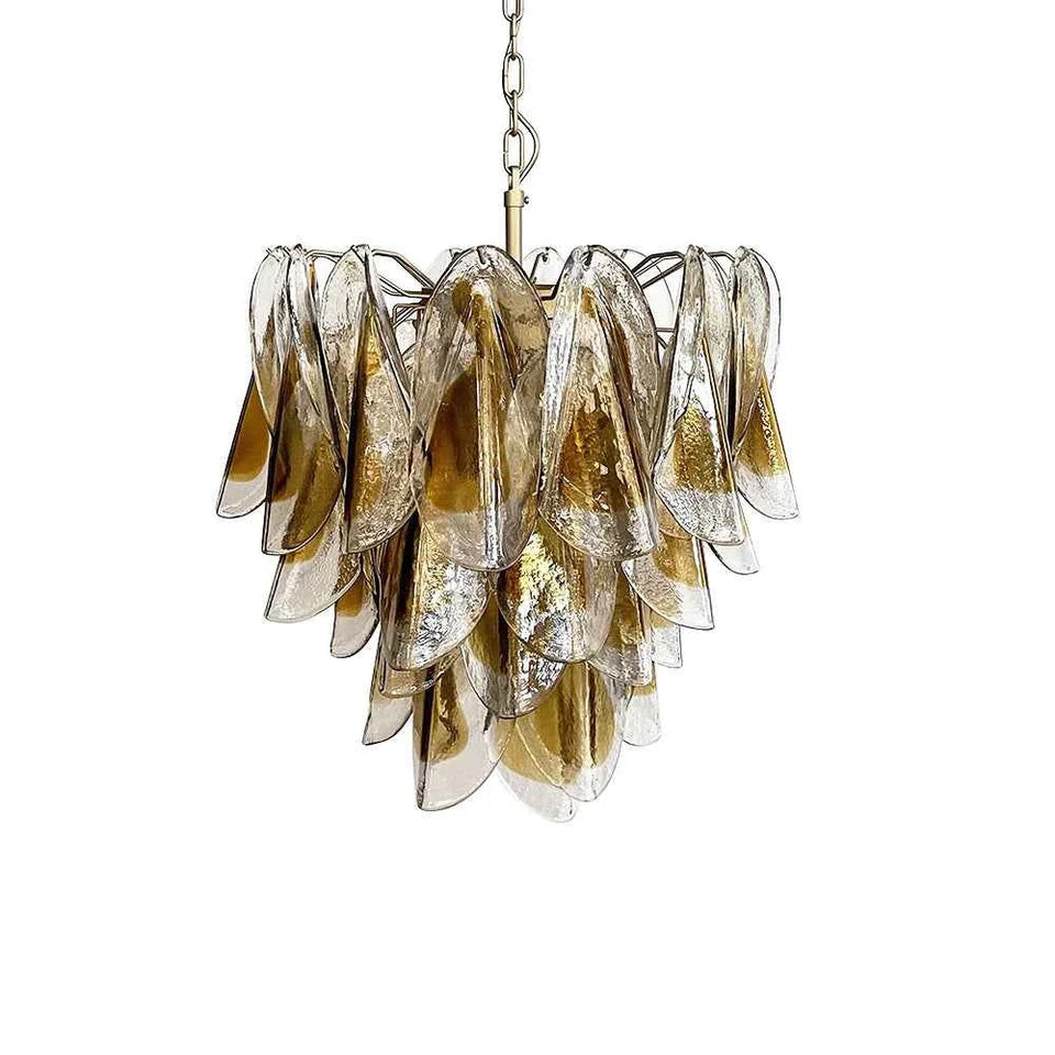 glass chandelier - front view