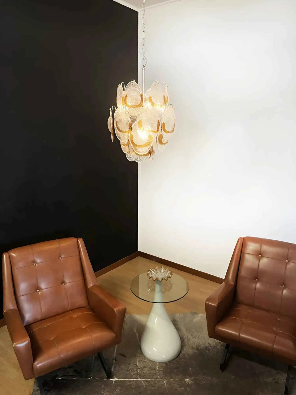 chandelier - back view
