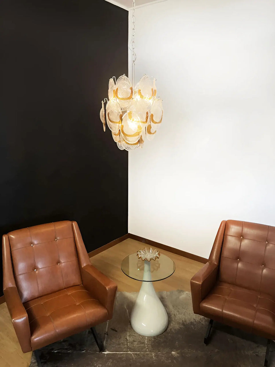 chandelier - top view