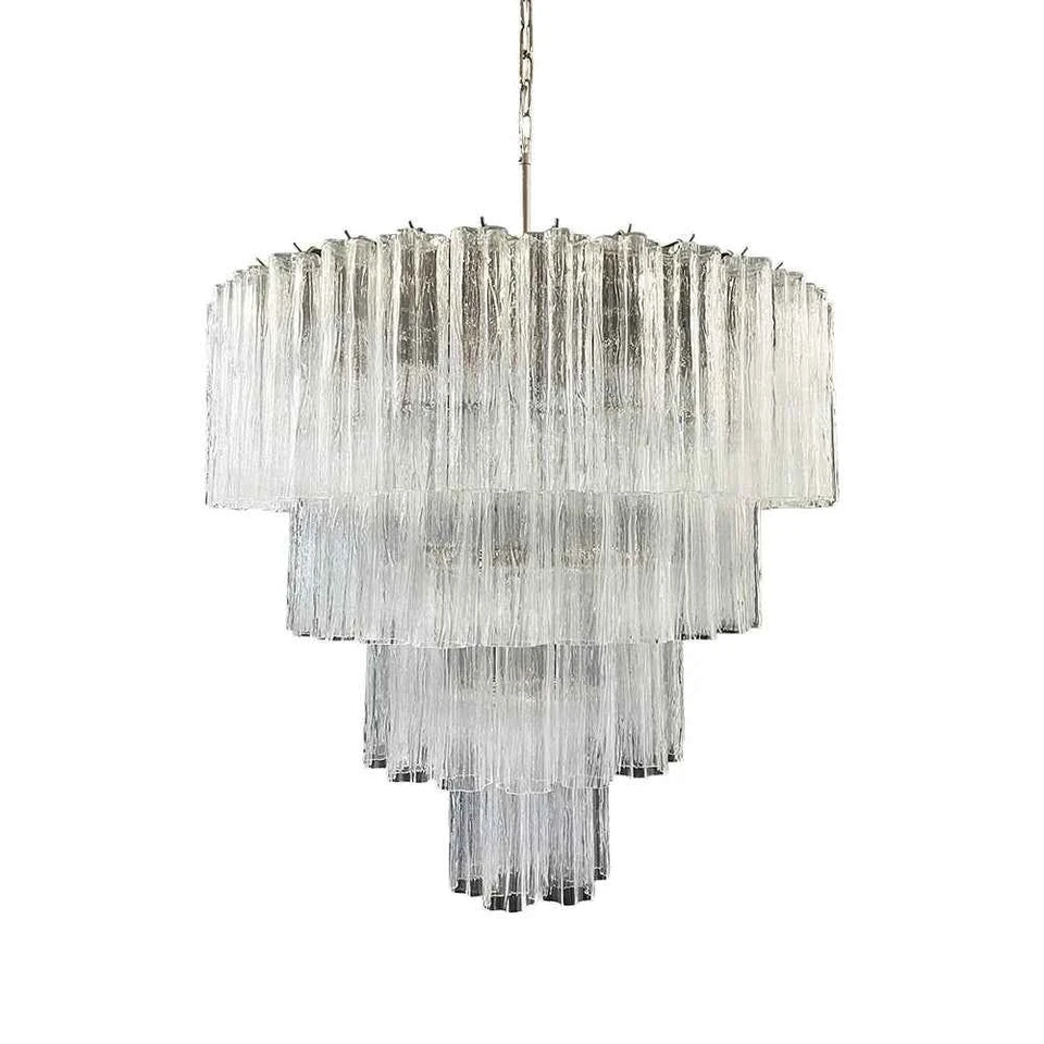 glass chandelier - front view