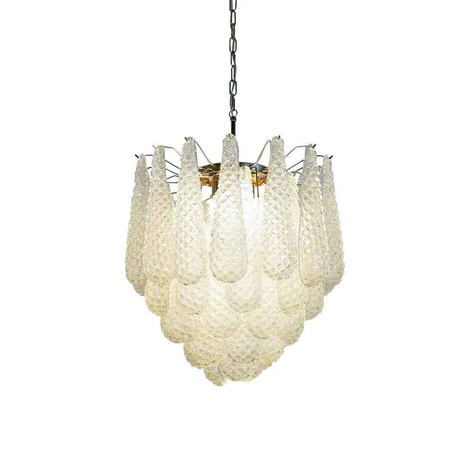 glass chandelier - front view