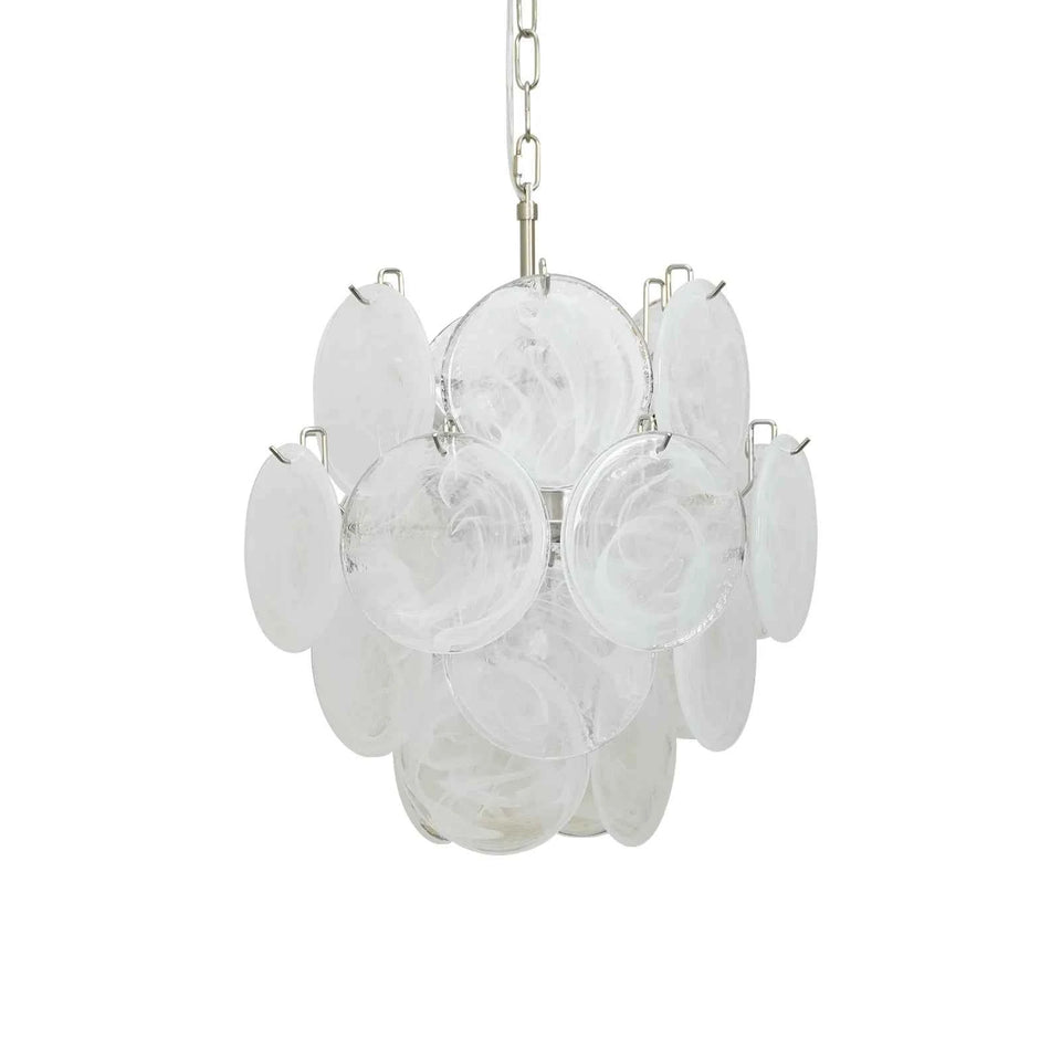 glass chandelier - front view