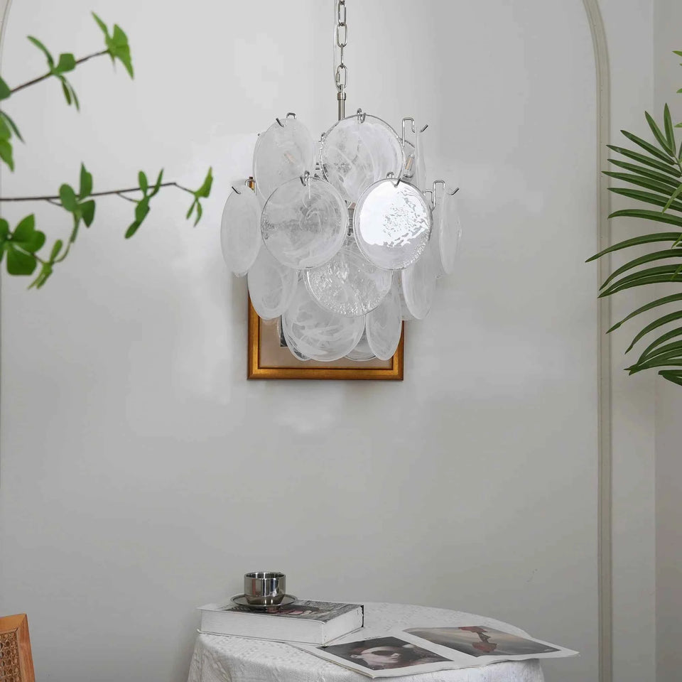 glass chandelier - detail view