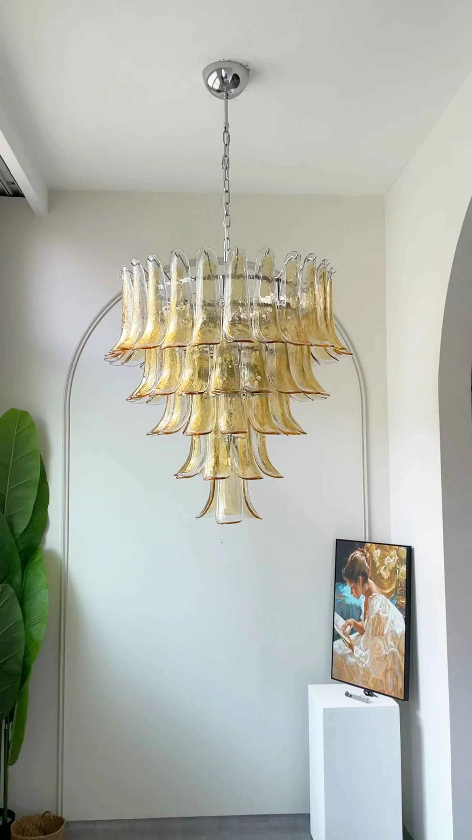 chandelier - back view