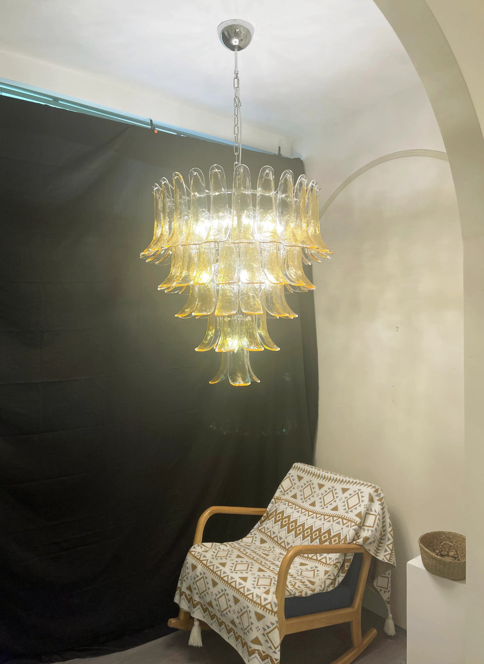 chandelier - top view