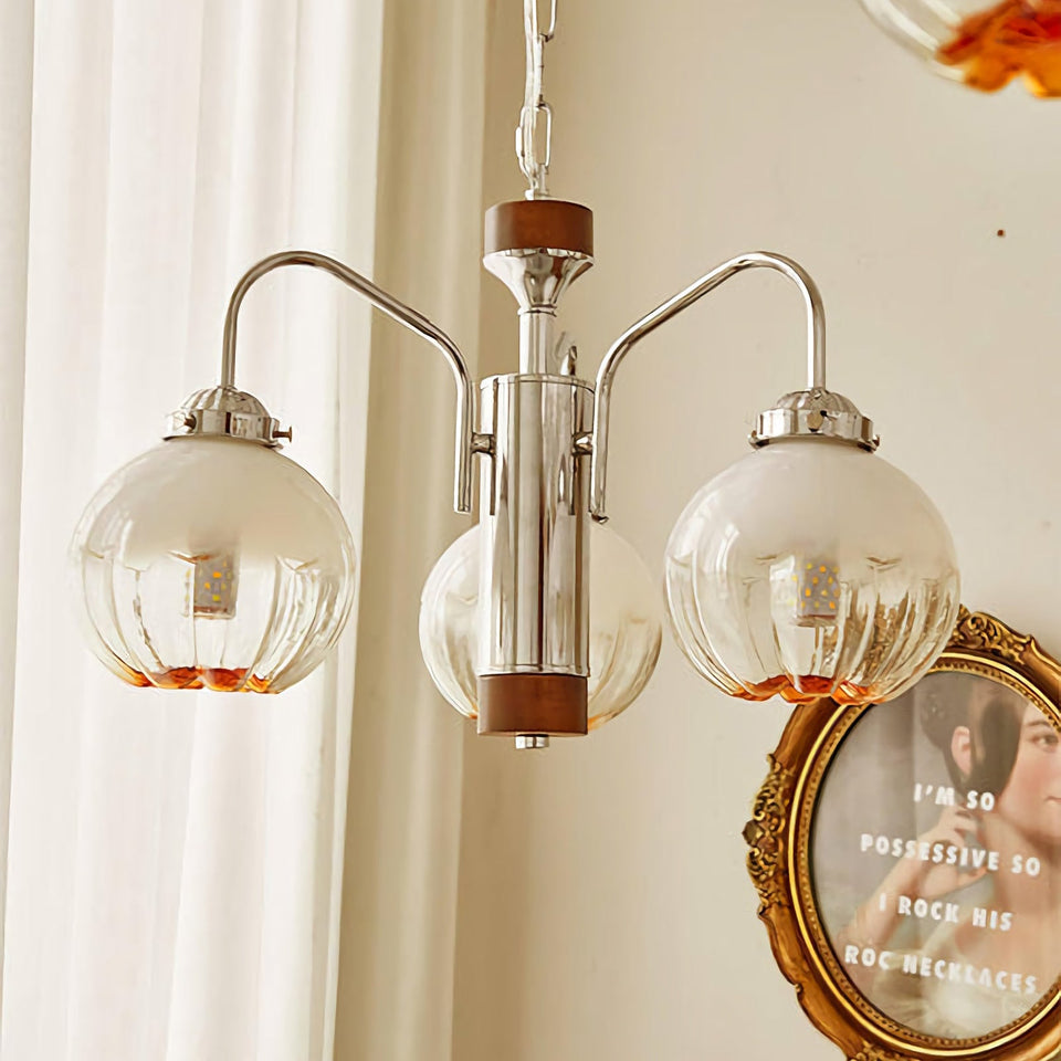 Flower Bud Glass Chandelier