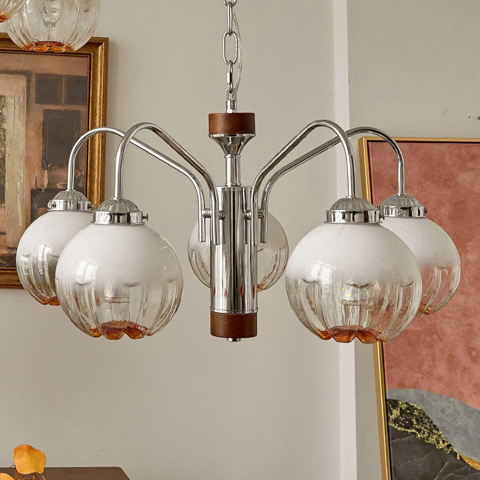 Flower Bud Glass Chandelier