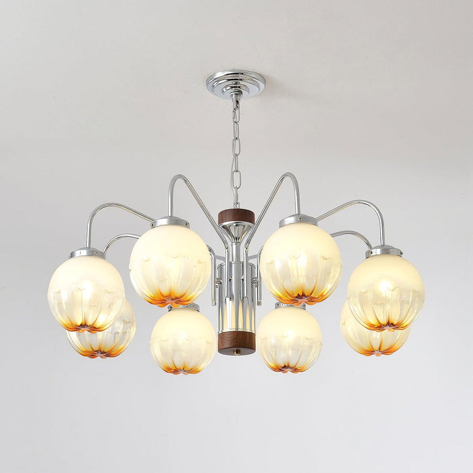 Flower Bud Glass Chandelier