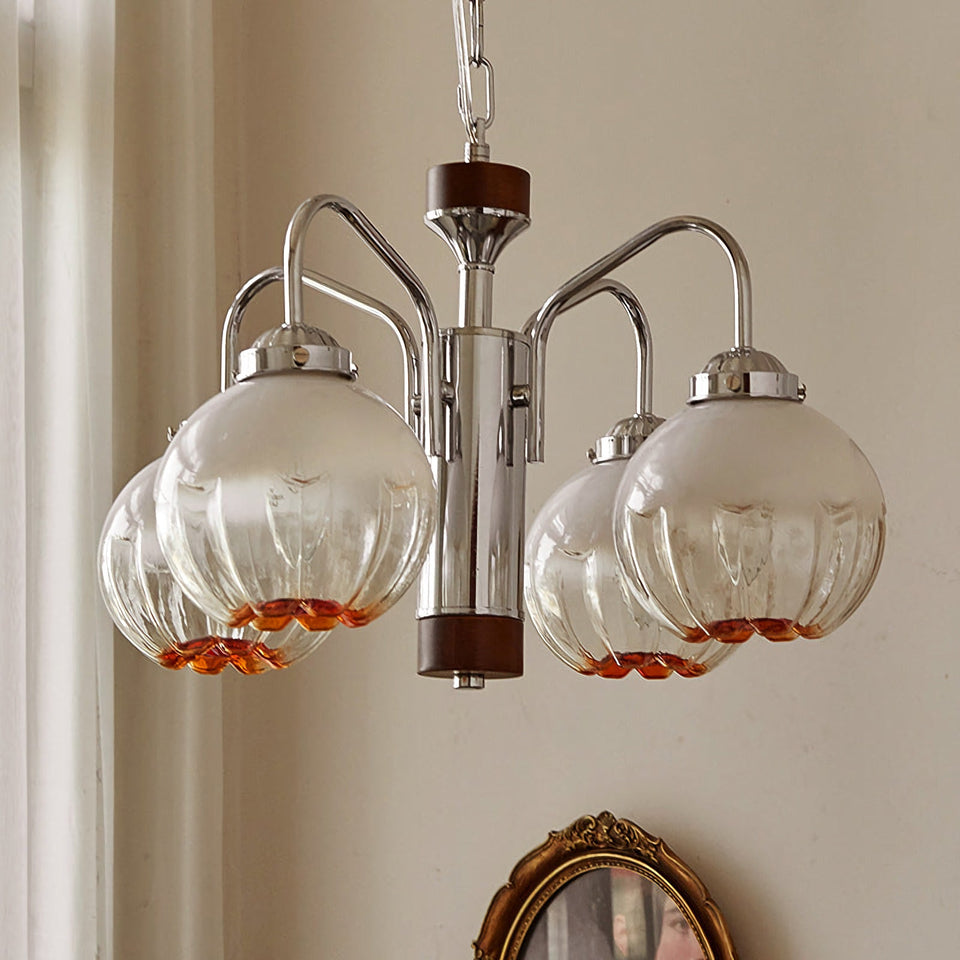 Flower Bud Glass Chandelier
