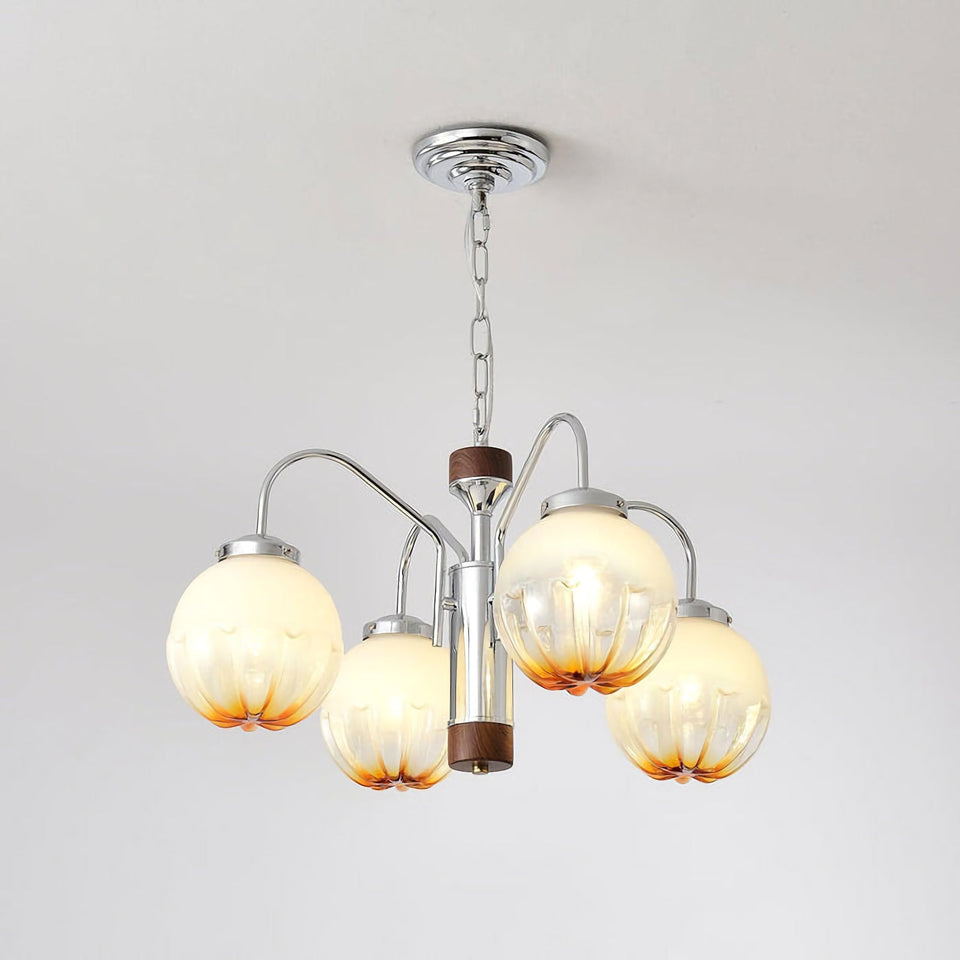 Flower Bud Glass Chandelier