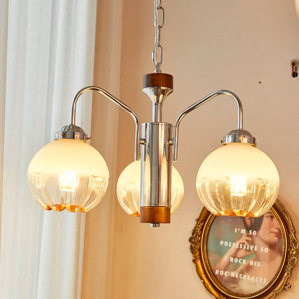 Flower Bud Glass Chandelier