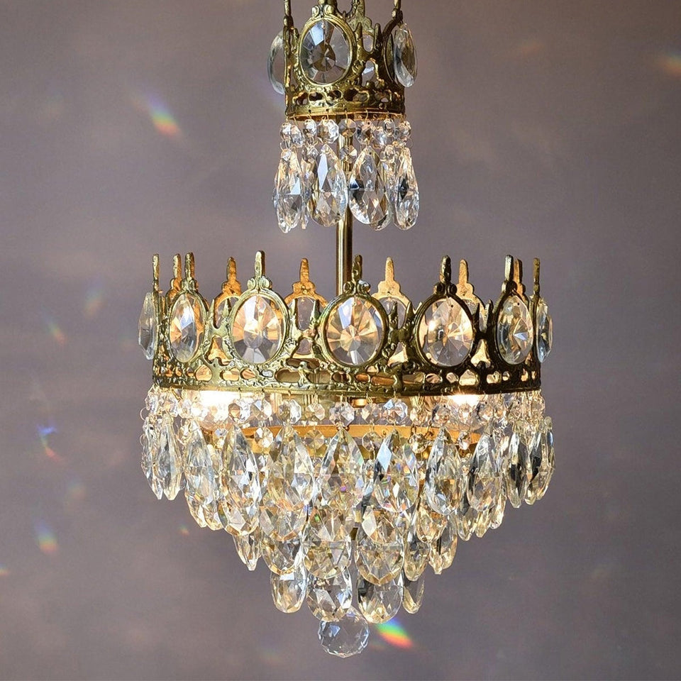 Vintage Crystal Chandelier