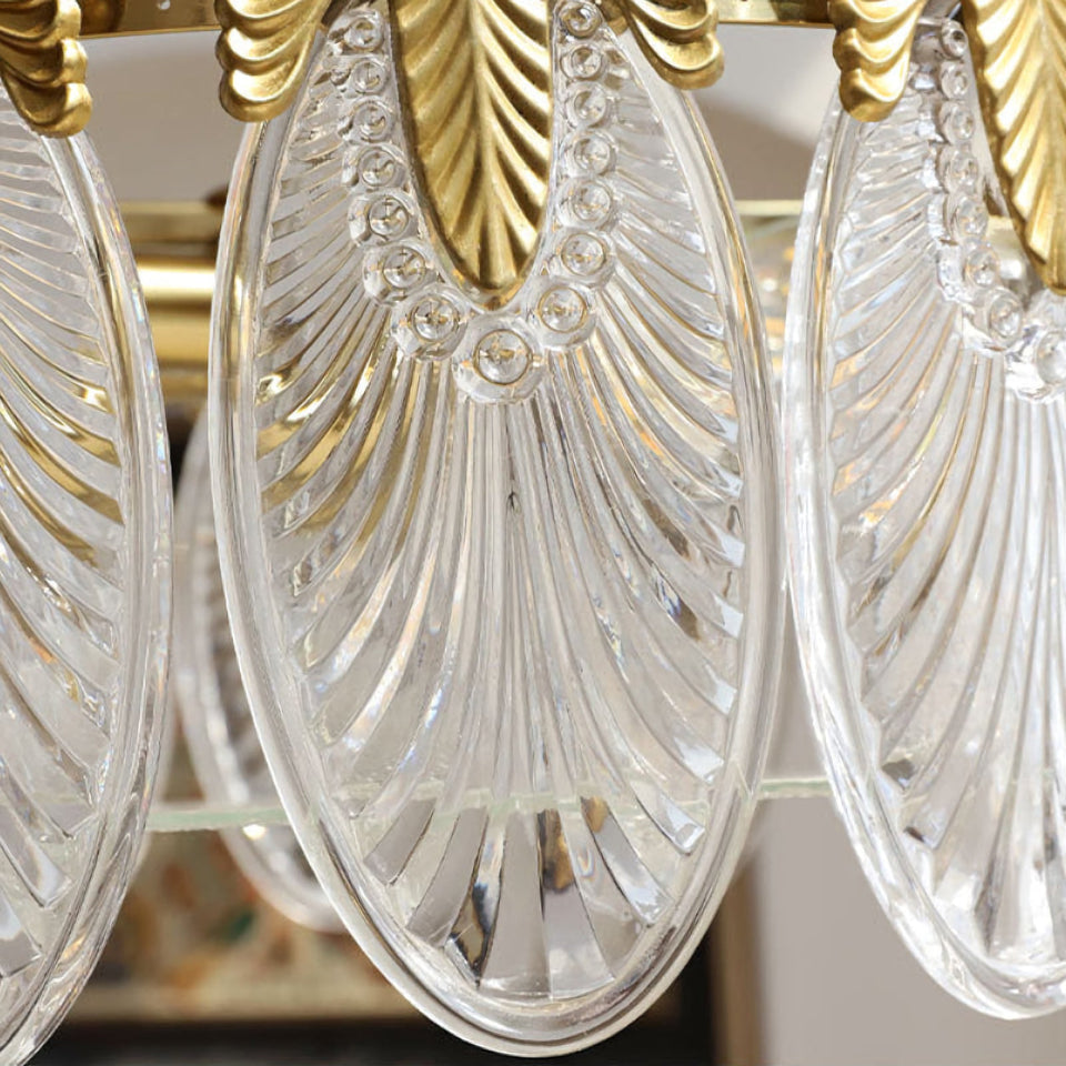 Gold & Clear glass chandelier - additional view 14