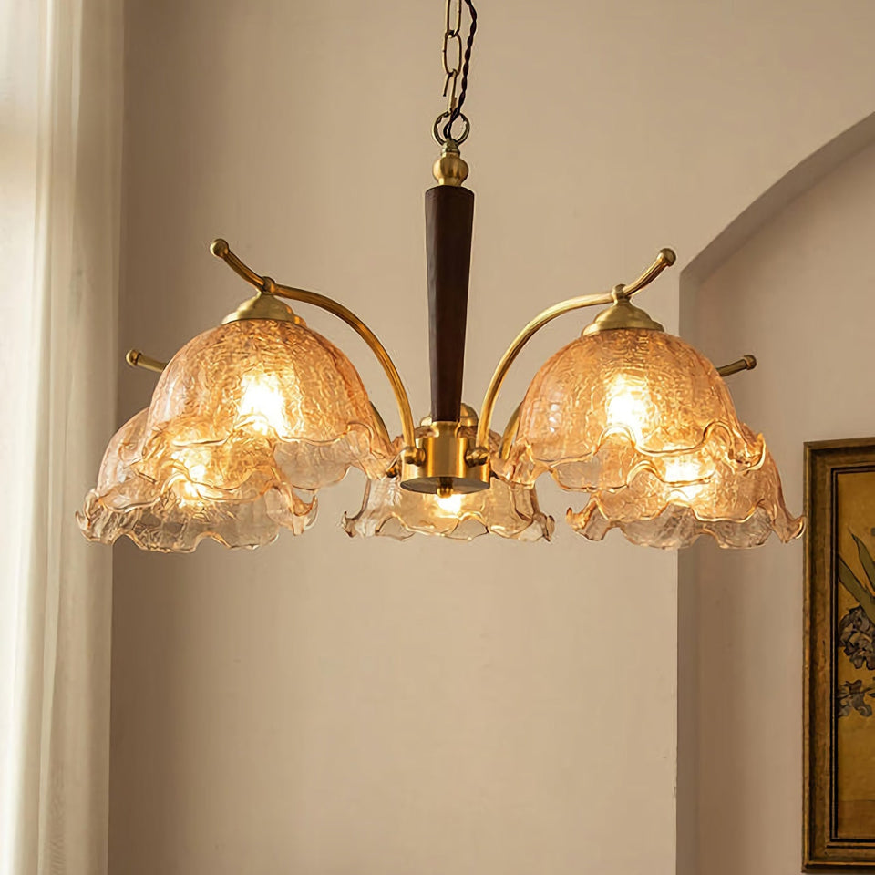 Gold chandelier - lifestyle setting