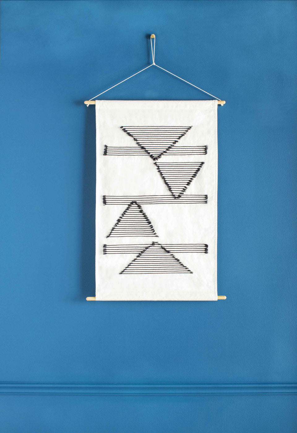 Garber Monochrome Geometric Wall Hanging