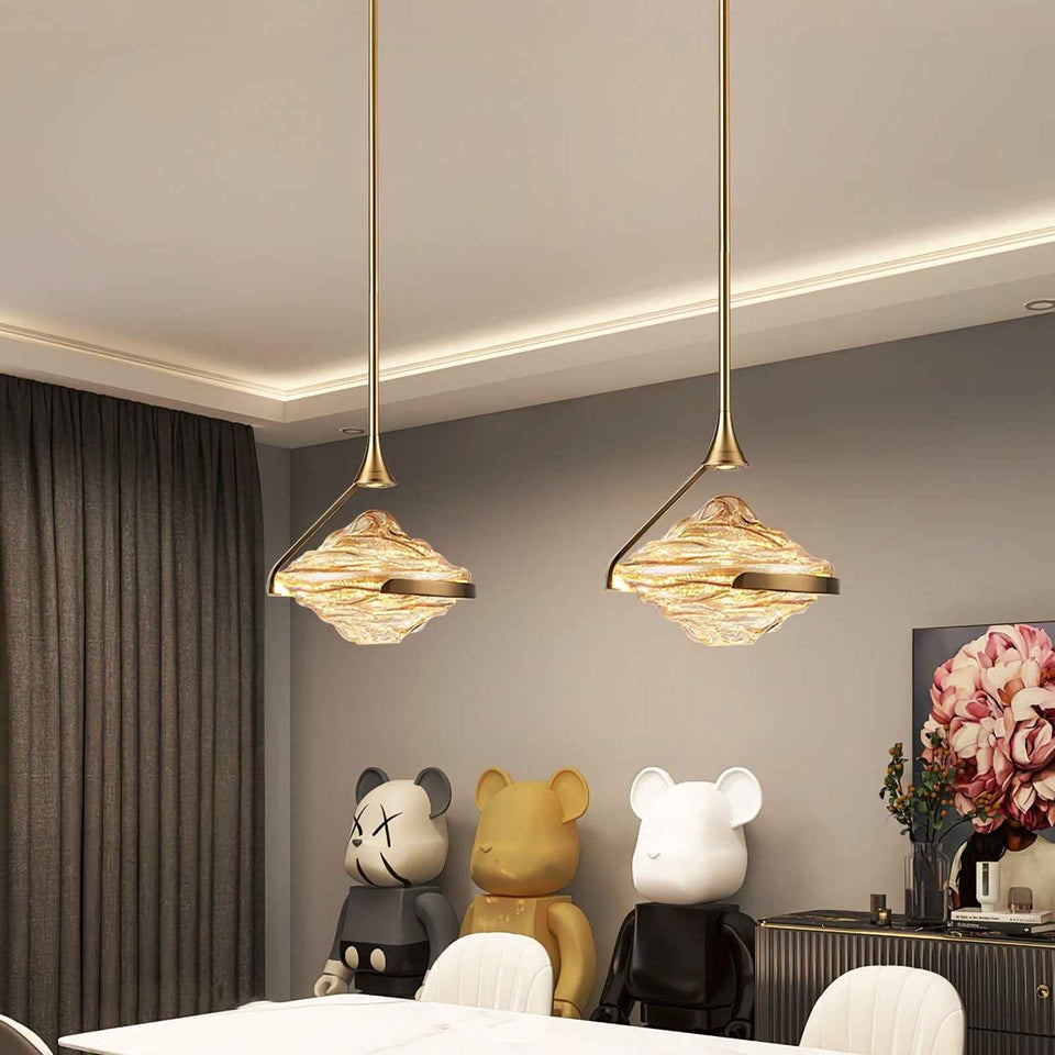 glass pendant light - lifestyle setting