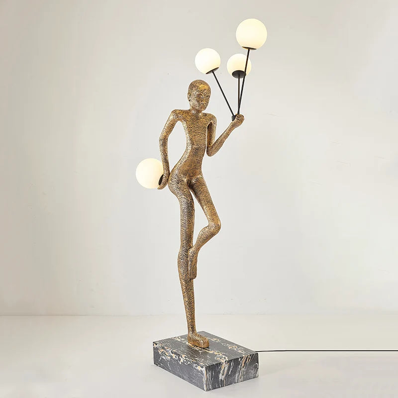 Welcome Sculpture Characters Floor Lamp