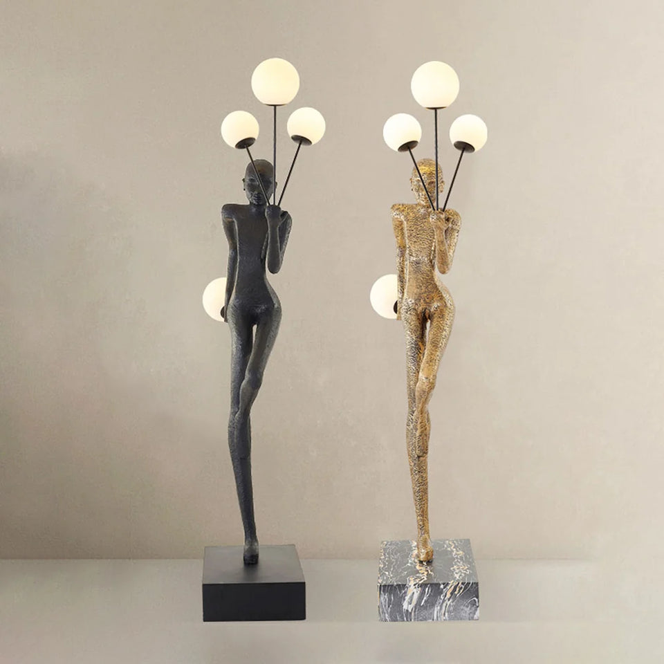 Welcome Sculpture Characters Floor Lamp