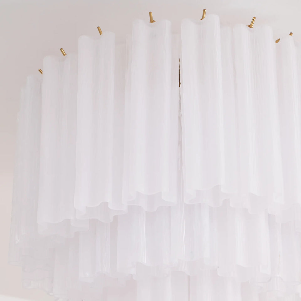 White + Gold glass ceiling light - additional view 9