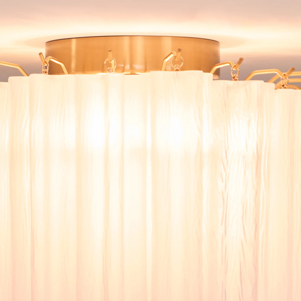 White + Gold glass ceiling light - additional view 8