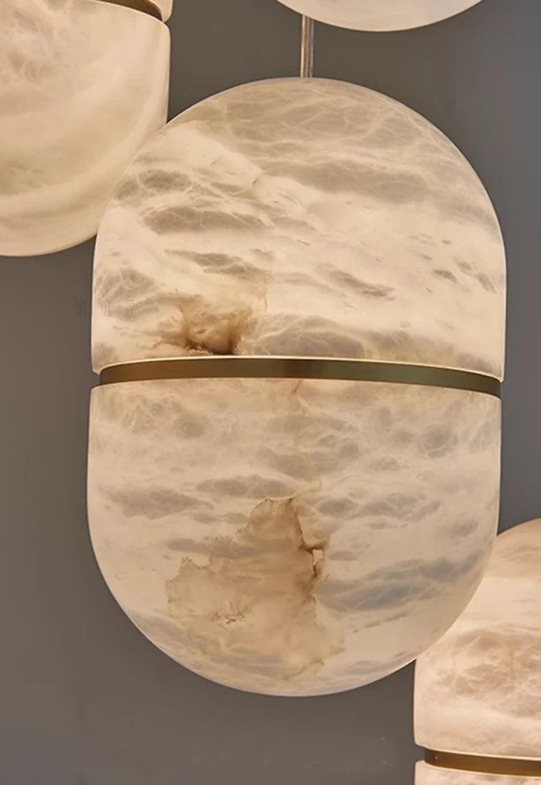 Capsule Alabaster Pendant Light