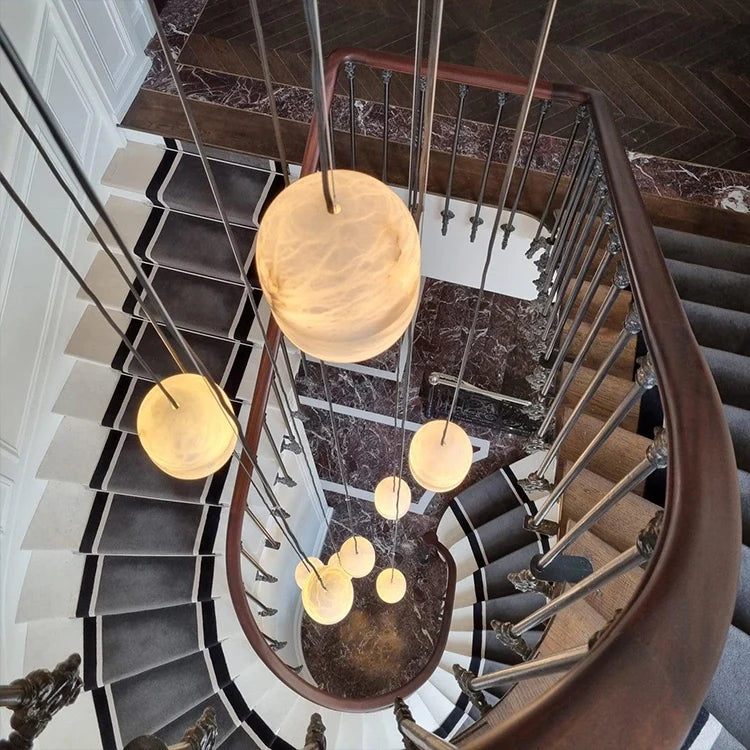 Capsule Alabaster Pendant Light