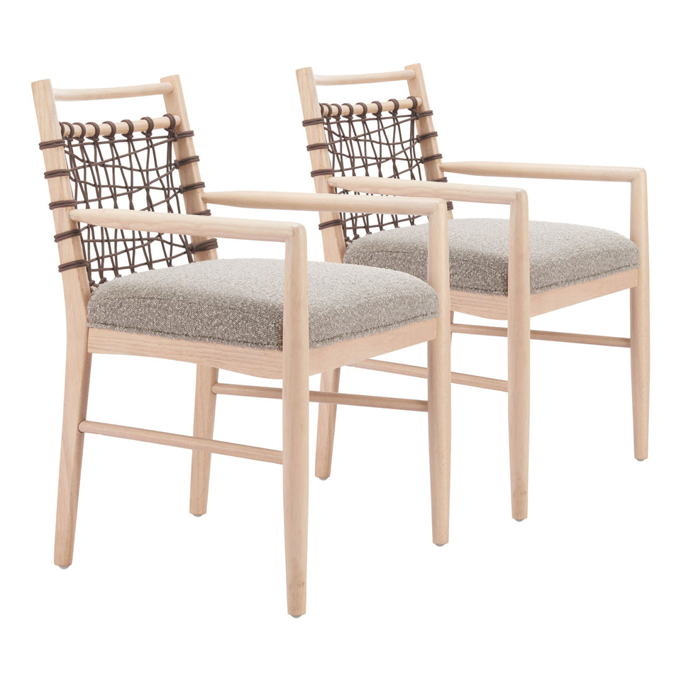 Wezly Dining Chair (Set of 2) Gray