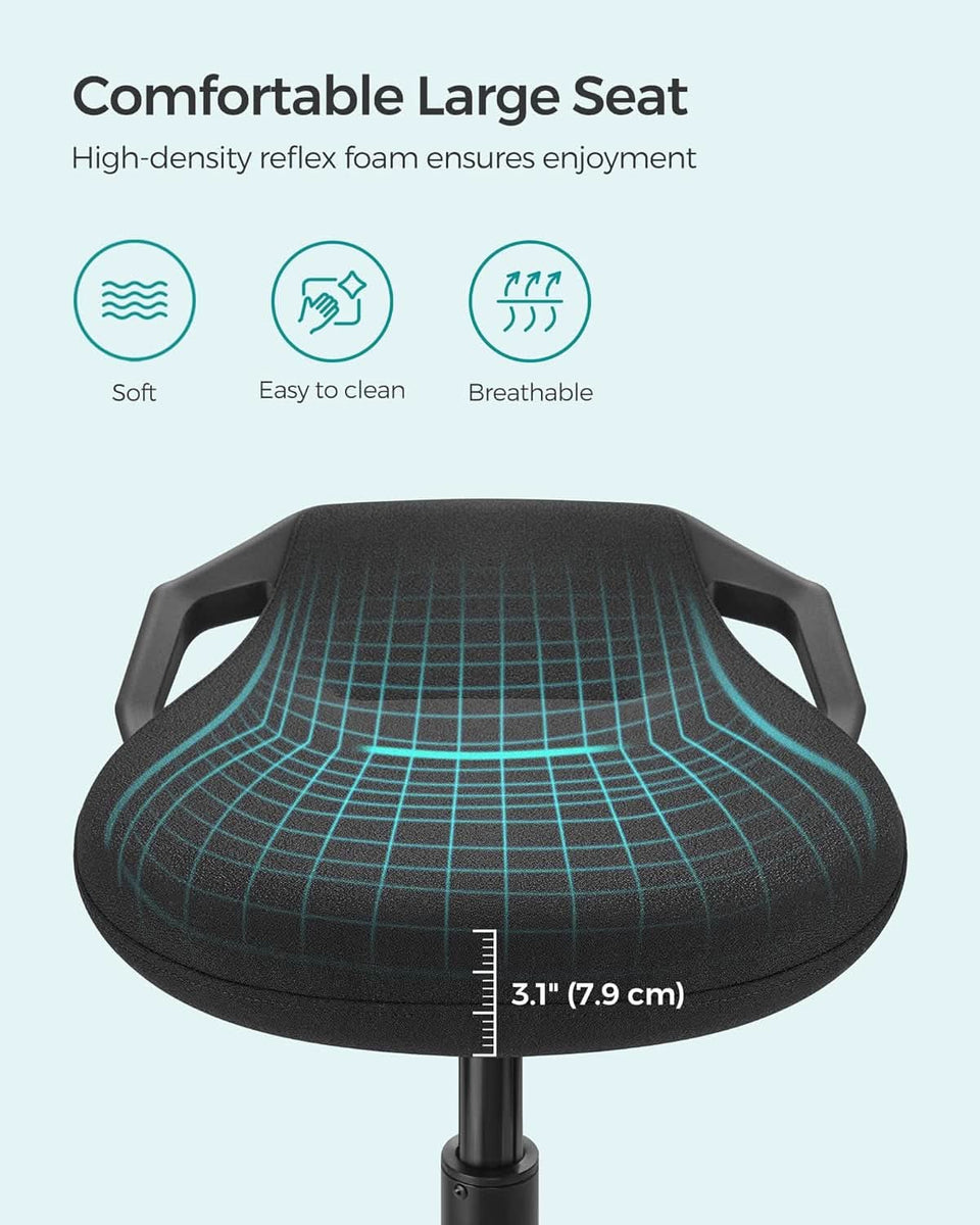 Adjustable Standing Desk Chair Black 23.6 To 33.3 Inches