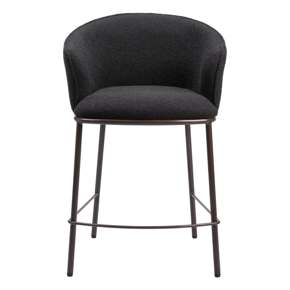 Essen Counter Stool Black & Bronze