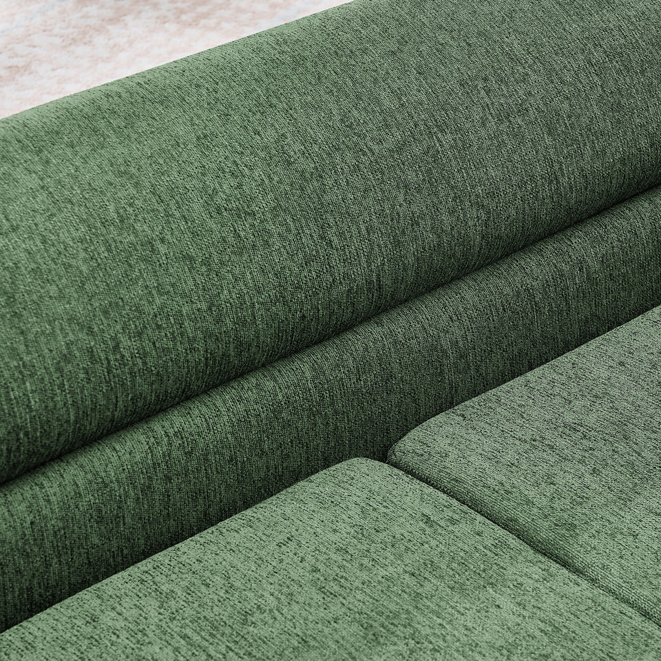 Oversized Pet Sofa with Curved Armrest - Olive Green, Beige, Light Grey, Dark Gray