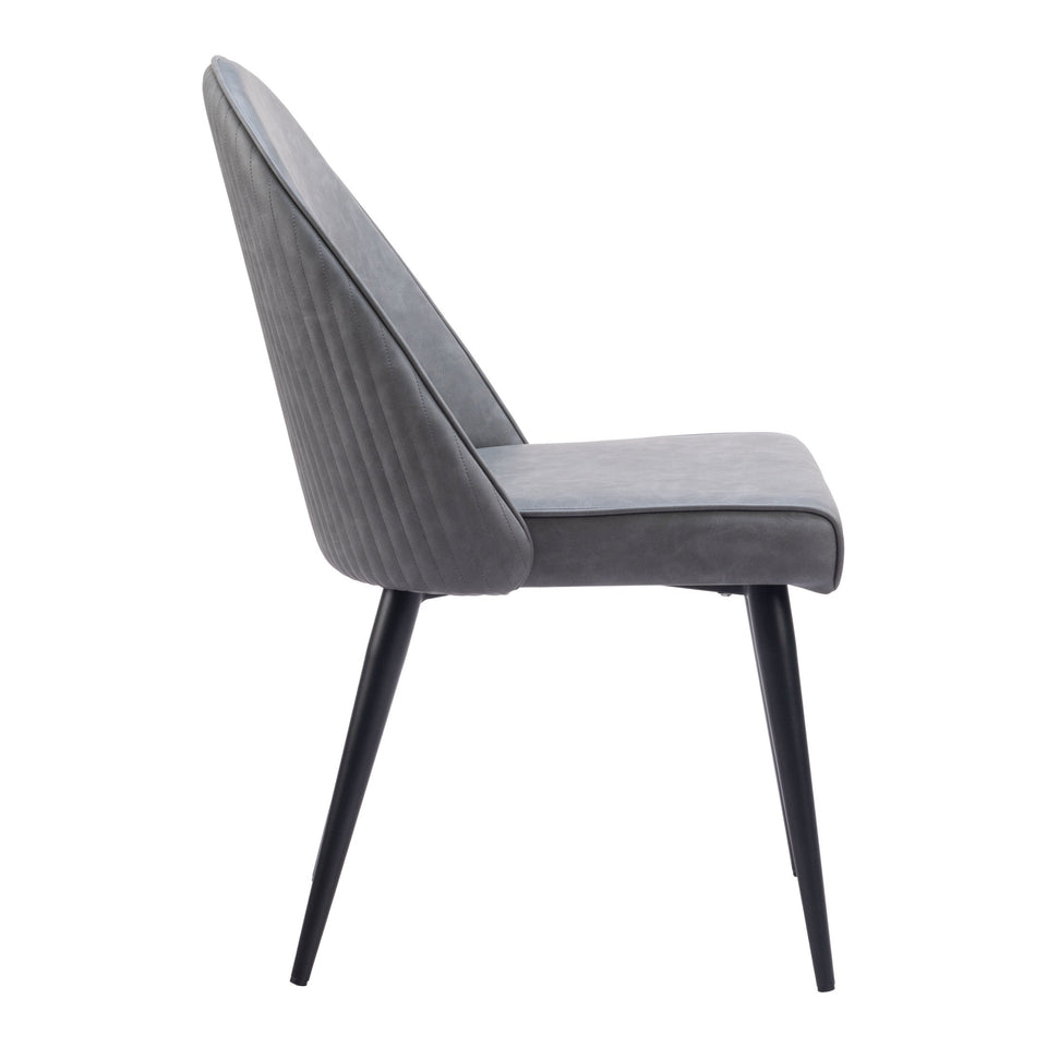 Silloth Armless Dining Chair (Set of 2) Gray