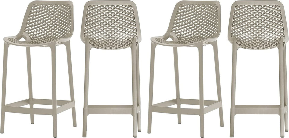 Contemporary Weather Resistant Outdoor Patio Stool Set