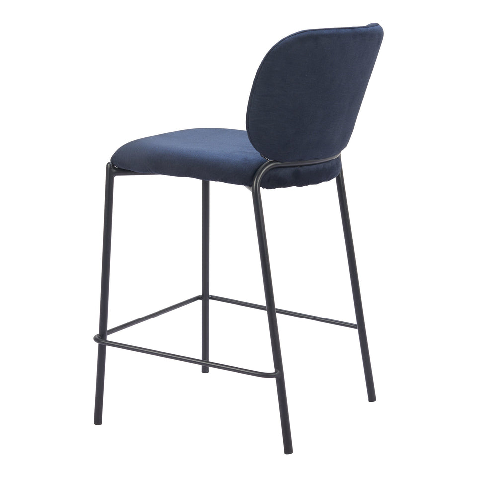 Plat Counter Stool (Set of 2) Blue