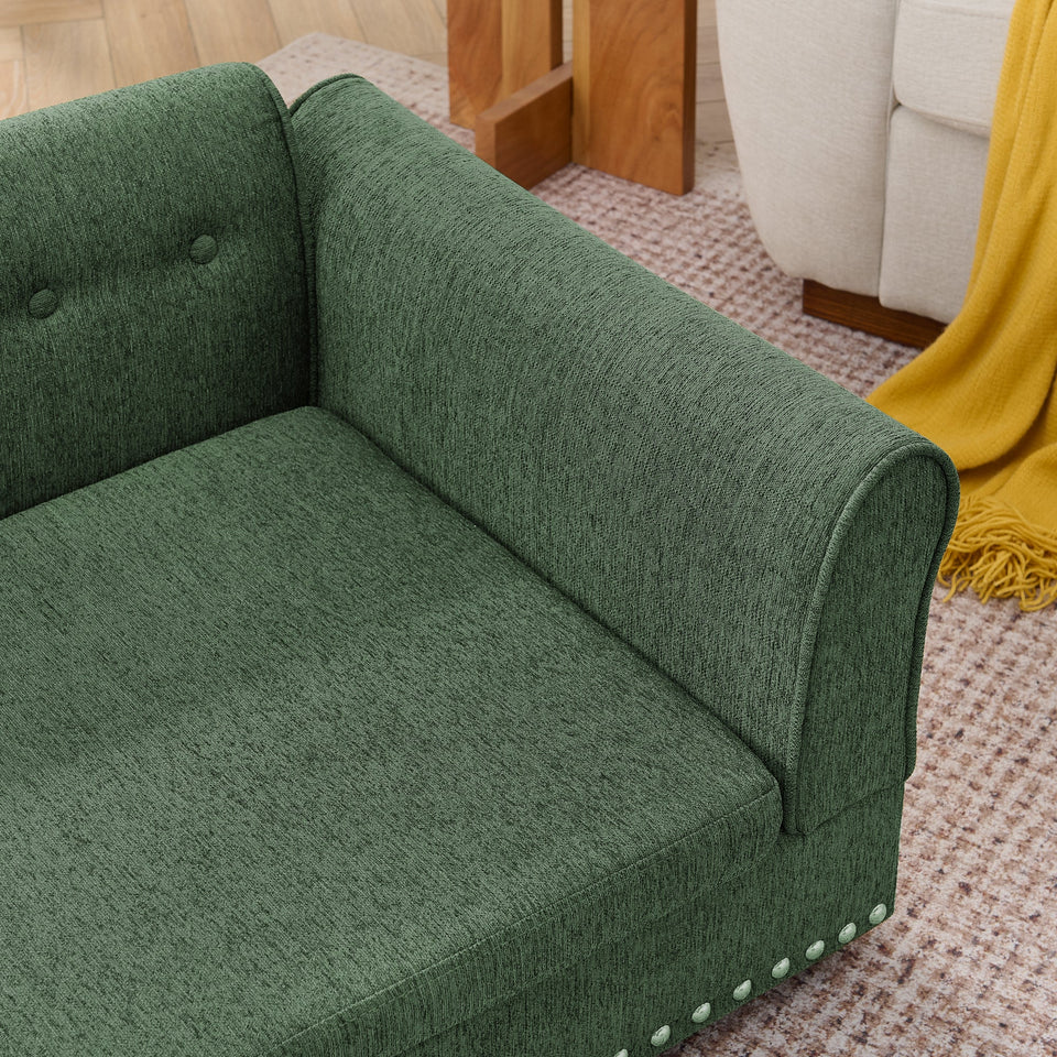 Oversized Pet Sofa with Elegant Modern Design – Olive Green, Beige, Dark Blue