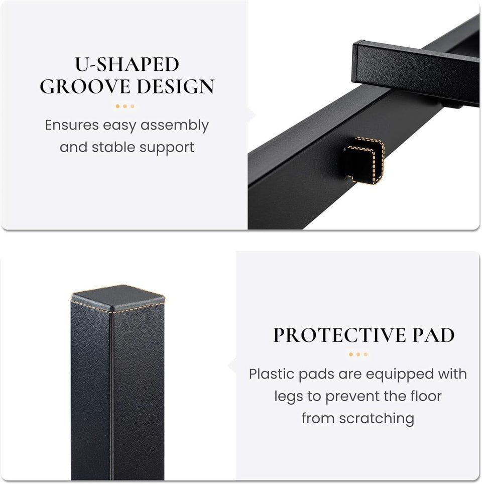 Twin Platform Bed Frame With Under Bed Storage Industrial Style