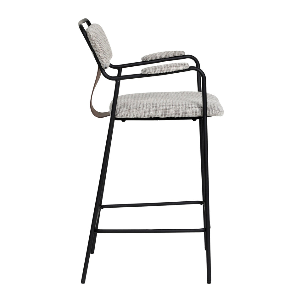 Couva Counter Stool (Set of 2) Gray Tweed