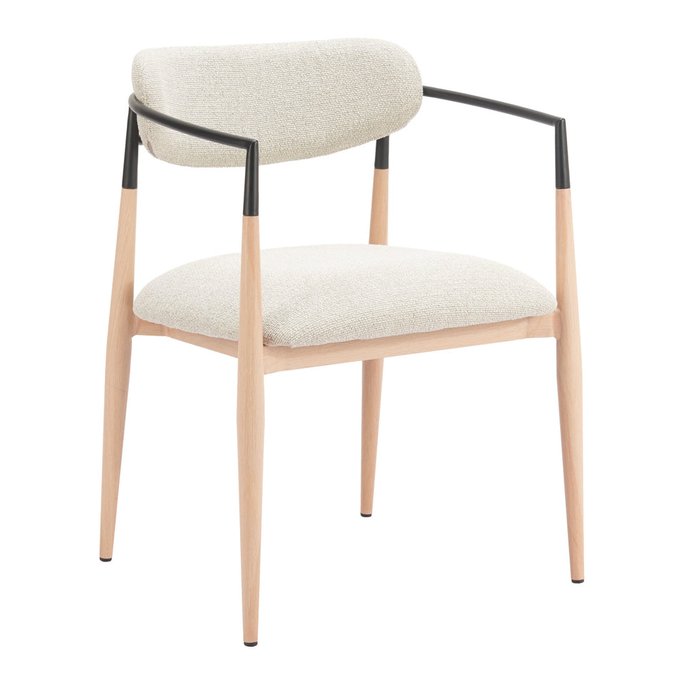 Equinox Dining Chair Oyster Gray & Natural
