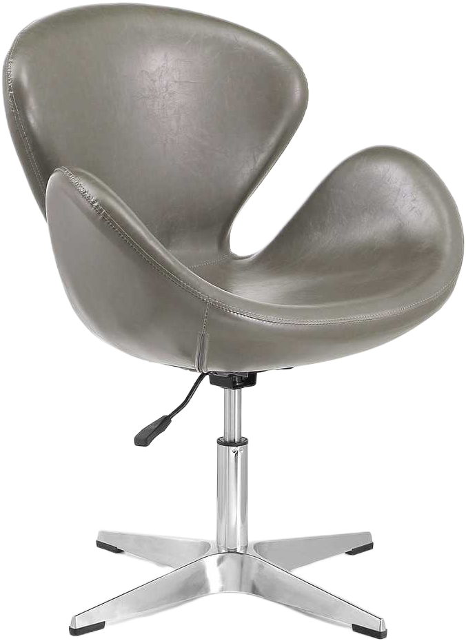 Raspberry Upholstered Swivel Lounge Chair