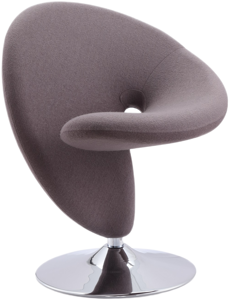 Curl Wool Blend Swivel Lounge Chair