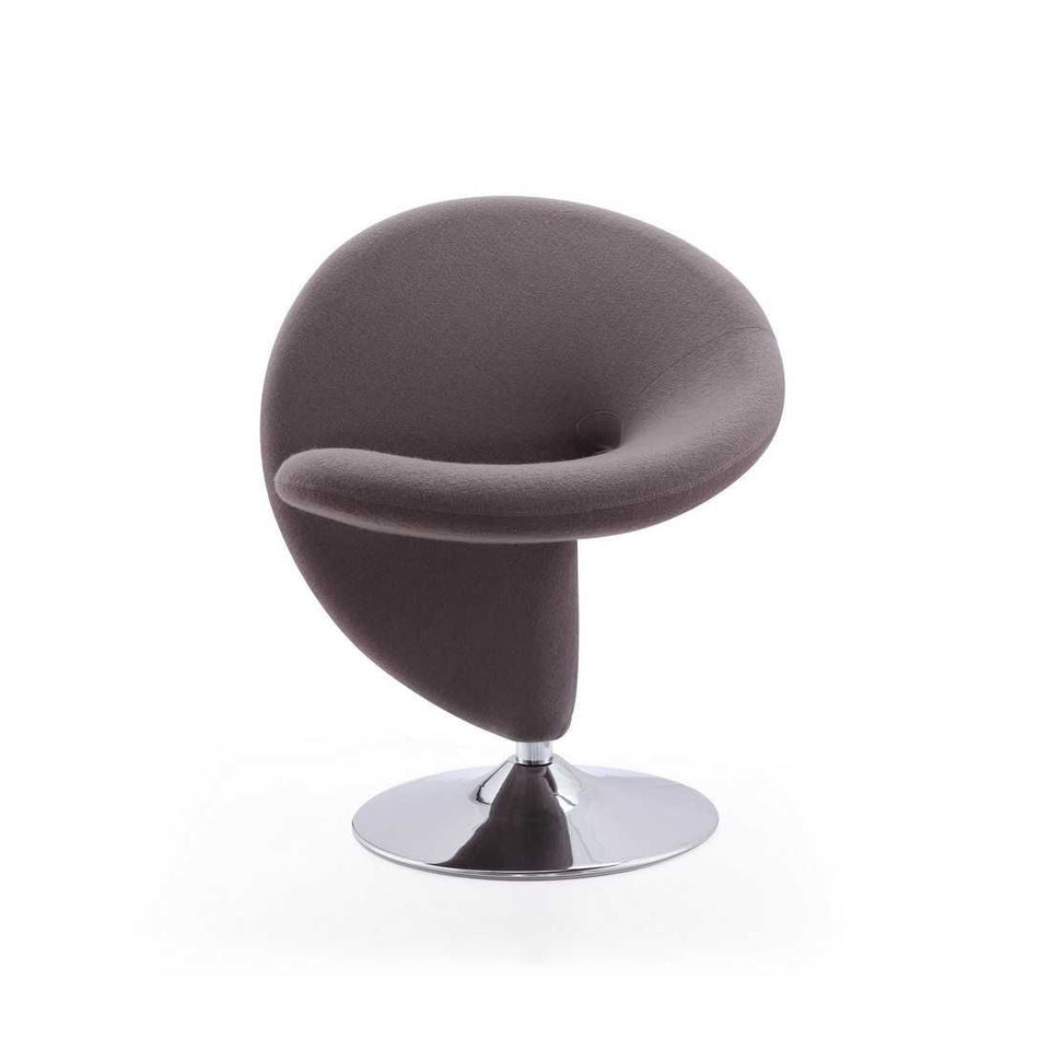 Curl Wool Blend Swivel Lounge Chair